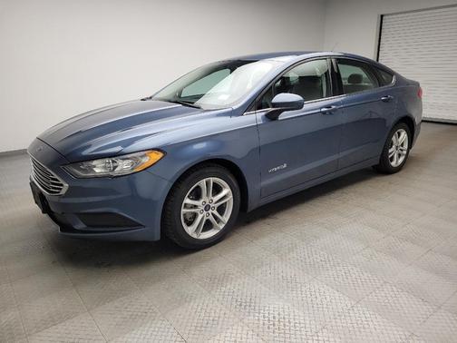 Blue 2018 Ford Fusion Hybrid S