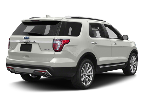 White Platinum Metallic Tri-Coat 2017 Ford Explorer Limited