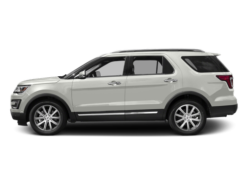 White Platinum Metallic Tri-Coat 2017 Ford Explorer Limited
