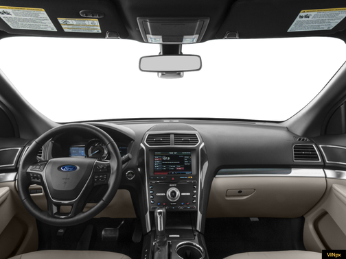 White Platinum Metallic Tri-Coat 2017 Ford Explorer Limited