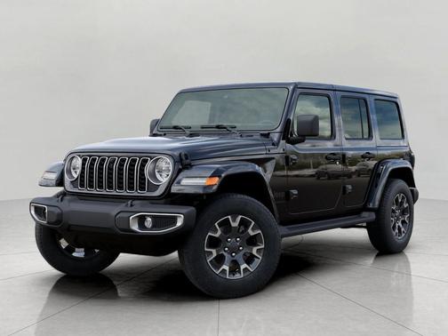 Black Clearcoat 2025 Jeep Wrangler 4-Door Sahara 4x4