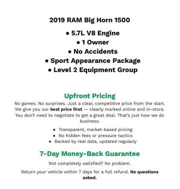 2019 RAM 1500 Big Horn