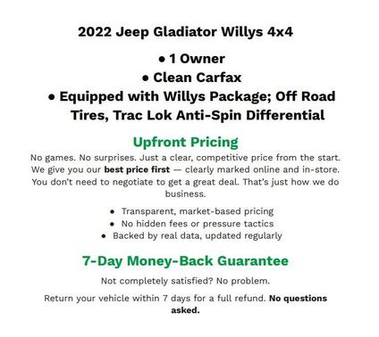 2022 Jeep Gladiator Sport