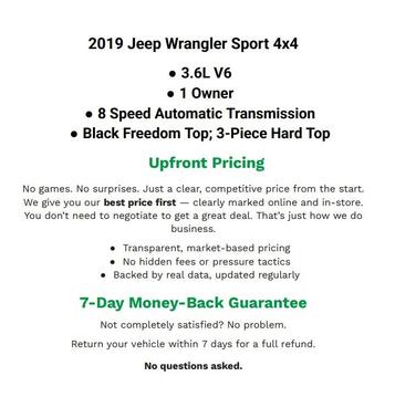 Firecracker Red Clearcoat 2019 Jeep Wrangler Unlimited Sport