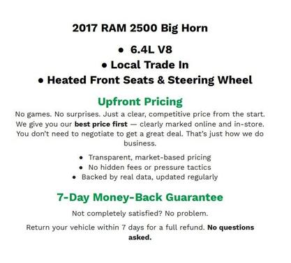 2017 RAM 2500 Big Horn Crew Cab 4x4 6'4' Box