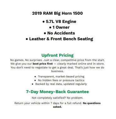 2019 RAM 1500 Big Horn