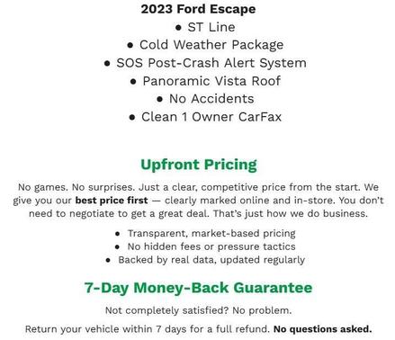 2023 Ford Escape ST-Line