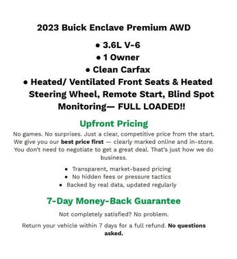 Sage Metallic 2023 Buick Enclave Premium AWD