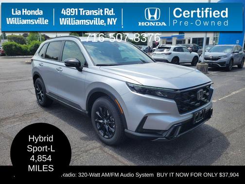 Solar Silver Metallic 2026 Honda CR-V Hybrid Sport-L AWD