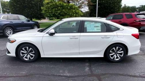 Platinum White Pearl 2024 Honda Civic LX