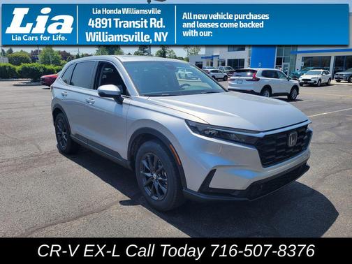 Solar Silver Metallic 2026 Honda CR-V EX-L AWD