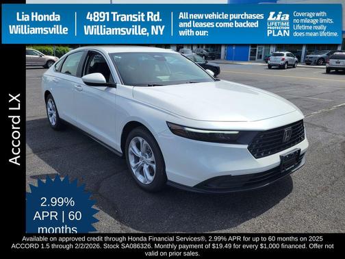 2025 Honda Accord LX 1.5T