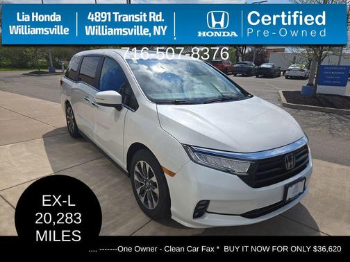 Platinum White Pearl 2024 Honda Odyssey EX-L