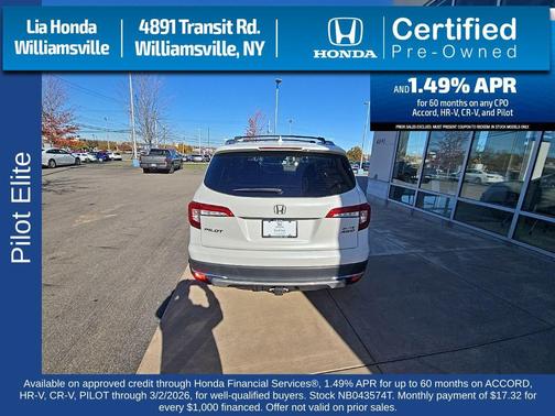 2022 Honda Pilot AWD Elite