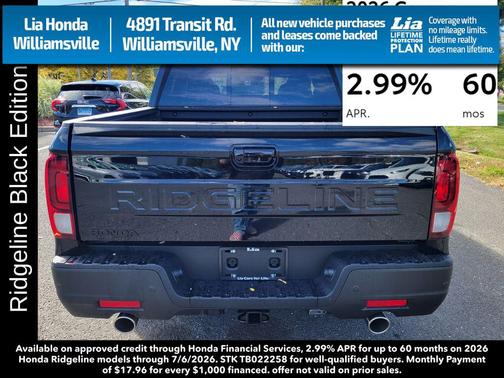 Nh-731p 2026 Honda Ridgeline Black
