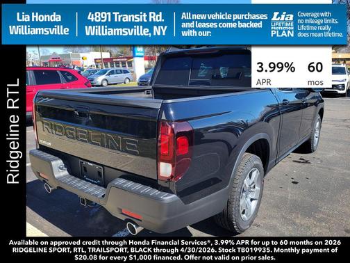 2026 Honda Ridgeline RTL
