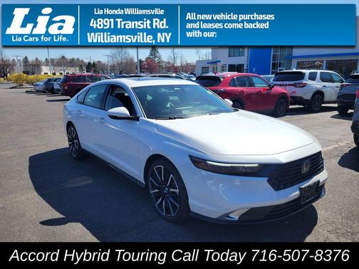 Platinum White Pearl 2026 Honda Accord Hybrid Touring