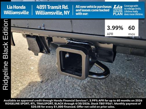 2026 Honda Ridgeline Black