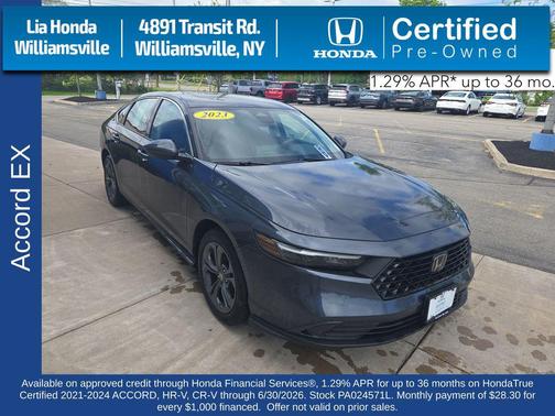 Meteorite Gray Metallic 2023 Honda Accord EX