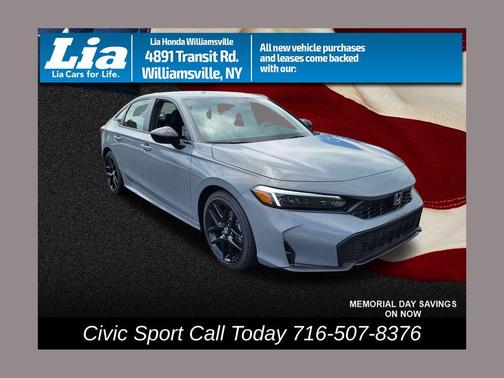 Modern Steel Metallic 2026 Honda Civic Sport