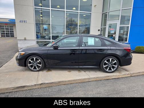 Crystal Black Pearl 2025 Honda Civic Hybrid Sport