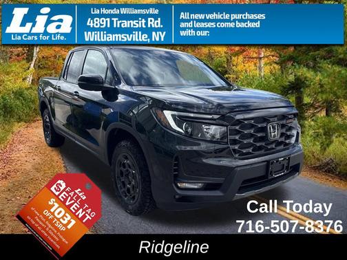 Crystal Black Pearl 2026 Honda Ridgeline TrailSport+