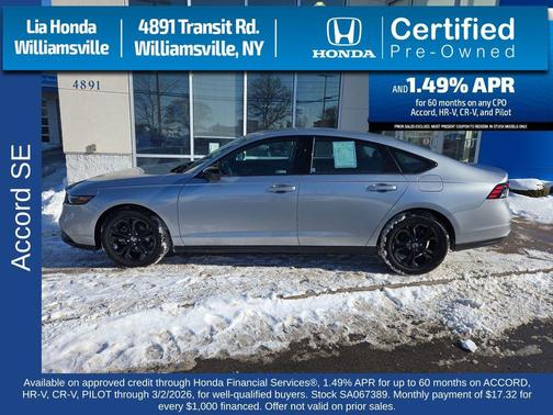 2025 Honda Accord Sport SE 1.5T