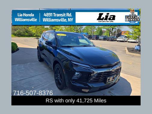 Black 2023 Chevrolet Blazer RS