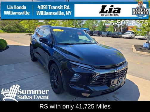 Black 2023 Chevrolet Blazer RS