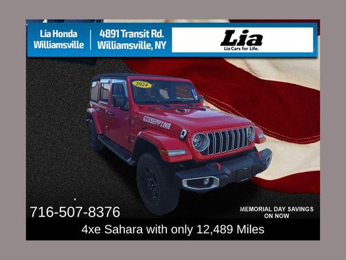 Firecracker Red Clearcoat 2024 Jeep Wrangler 4xe Sahara