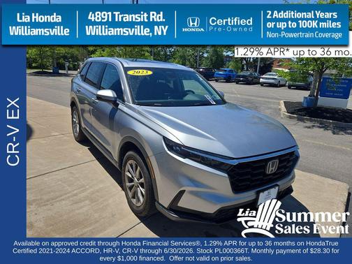 Lunar Silver Metallic 2023 Honda CR-V EX