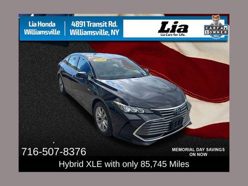 Midnight Black Metallic 2020 Toyota Avalon Hybrid XLE Plus