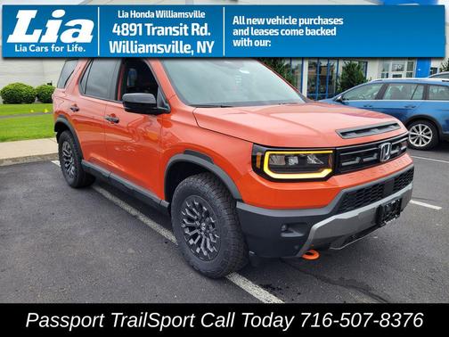 Sunset Orange 2026 Honda Passport AWD TrailSport