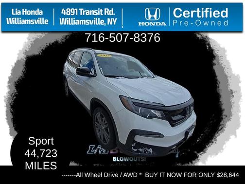 2022 Honda Pilot AWD Sport