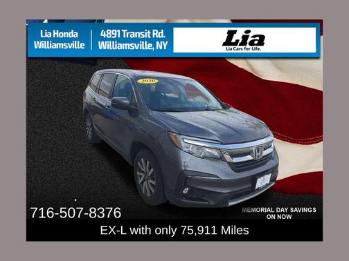 Modern Steel Metallic 2020 Honda Pilot EX-L