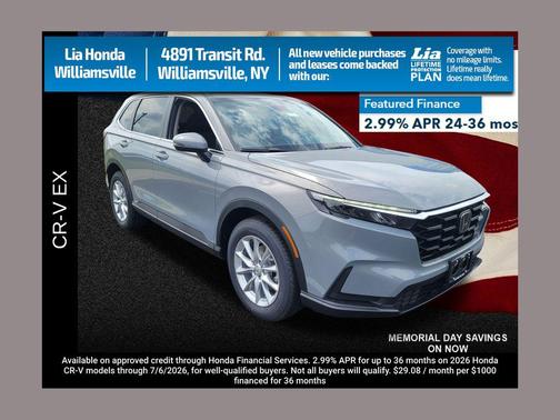 Modern Steel Metallic 2026 Honda CR-V EX AWD