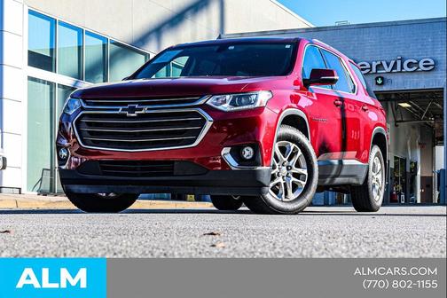 Cajun Red Tintcoat 2019 Chevrolet Traverse LT Cloth