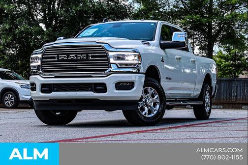 Pearl White 2024 RAM 2500 Laramie Crew Cab 4x4 6'4' Box