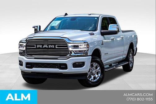 Pearl White 2024 RAM 2500 Laramie Crew Cab 4x4 6'4' Box