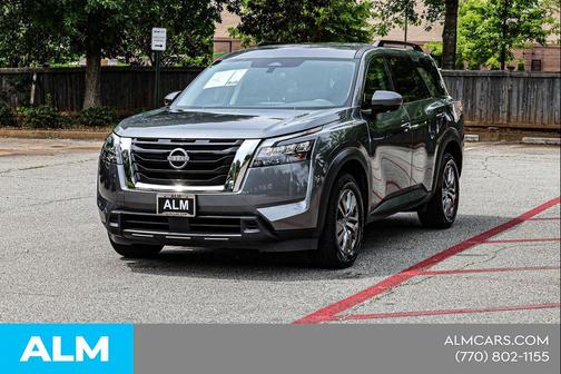 Gun Metallic 2025 Nissan Pathfinder SV 4WD