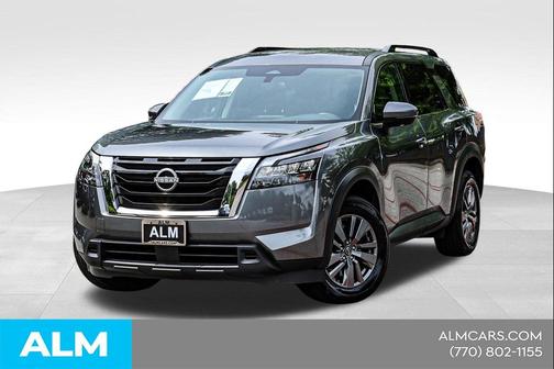Gun Metallic 2025 Nissan Pathfinder SV 4WD