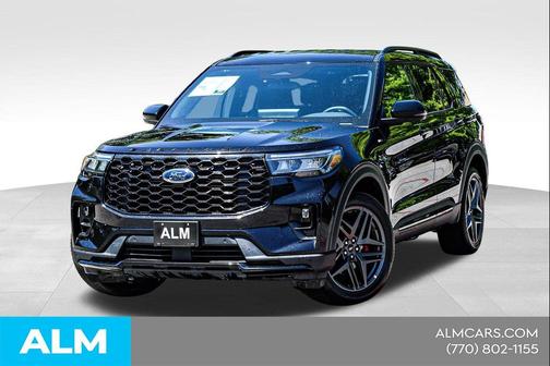 Black Metallic 2025 Ford Explorer ST-Line