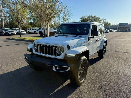 Bright White Clearcoat 2025 Jeep Wrangler 4xe Sahara