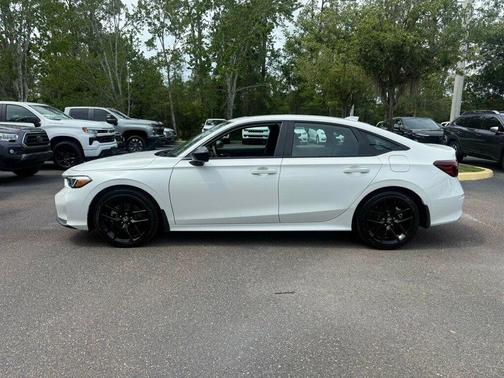 Platinum White Pearl 2026 Honda Civic Hybrid Sport