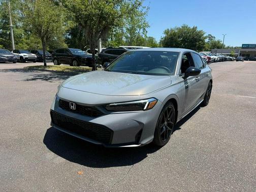 Urban Gray Pearl 2025 Honda Civic Hybrid Sport