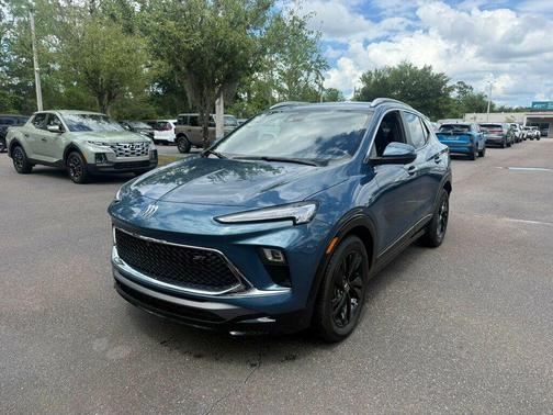 Ocean Blue Metallic 2024 Buick Encore GX Sport Touring