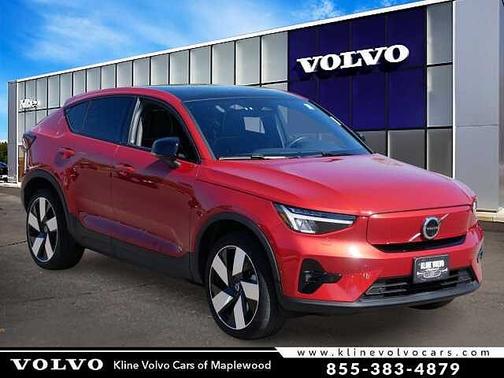 Fusion Red 2023 Volvo C40 Recharge Pure Electric Ultimate