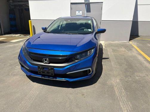 Aegean Blue Metallic 2020 Honda Civic LX