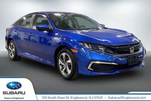 Aegean Blue Metallic 2020 Honda Civic LX