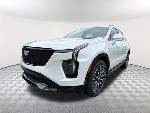 Crystal White Tri-Coat 2024 Cadillac XT4 Sport